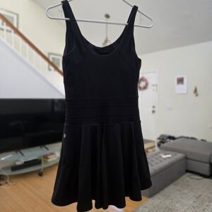 Popflex Twirl Skort Dress Romper in Black